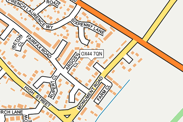 OX44 7QN map - OS OpenMap – Local (Ordnance Survey) OX44 7QN map - OS OpenMap – Local (Ordnance Survey)