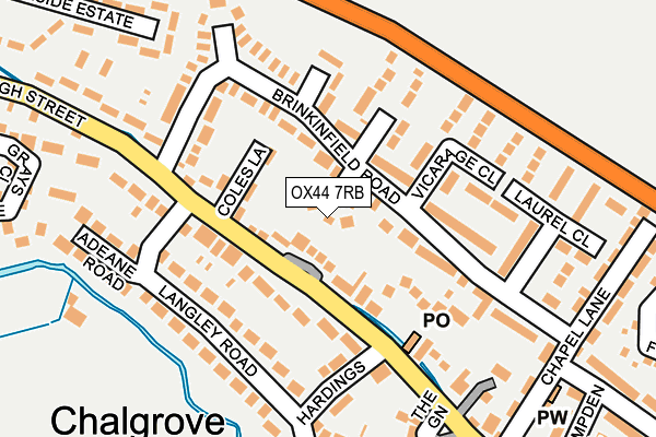 OX44 7RB map - OS OpenMap – Local (Ordnance Survey) OX44 7RB map - OS OpenMap – Local (Ordnance Survey)