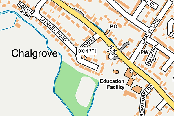 OX44 7TJ map - OS OpenMap – Local (Ordnance Survey) OX44 7TJ map - OS OpenMap – Local (Ordnance Survey)