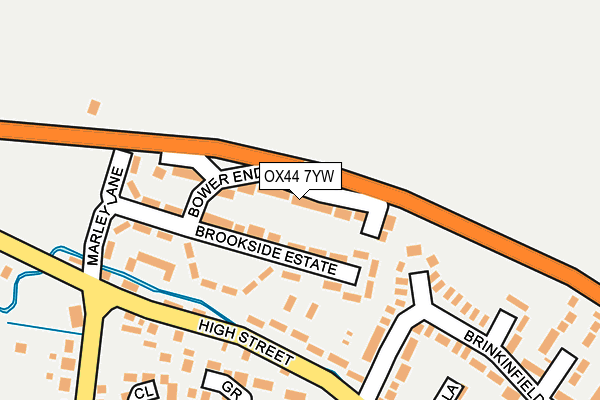 OX44 7YW map - OS OpenMap – Local (Ordnance Survey) OX44 7YW map - OS OpenMap – Local (Ordnance Survey)
