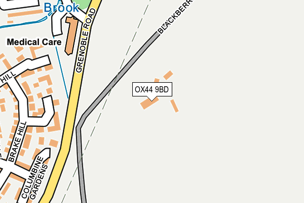 OX44 9BD map - OS OpenMap – Local (Ordnance Survey) OX44 9BD map - OS OpenMap – Local (Ordnance Survey)
