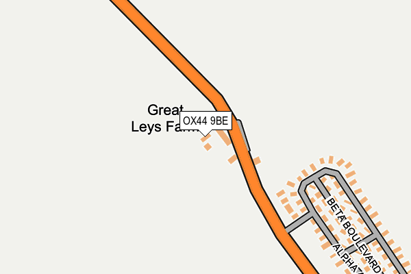 OX44 9BE map - OS OpenMap – Local (Ordnance Survey) OX44 9BE map - OS OpenMap – Local (Ordnance Survey)