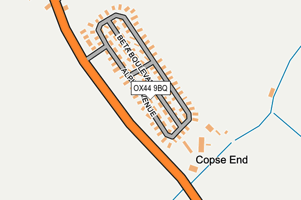 OX44 9BQ map - OS OpenMap – Local (Ordnance Survey) OX44 9BQ map - OS OpenMap – Local (Ordnance Survey)