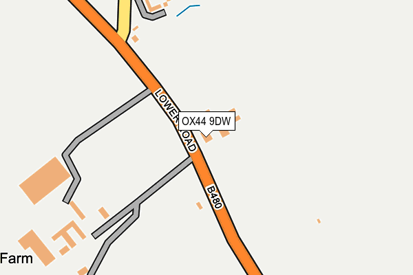 OX44 9DW map - OS OpenMap – Local (Ordnance Survey) OX44 9DW map - OS OpenMap – Local (Ordnance Survey)