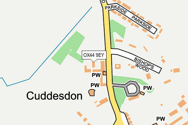 OX44 9EY map - OS OpenMap – Local (Ordnance Survey) OX44 9EY map - OS OpenMap – Local (Ordnance Survey)