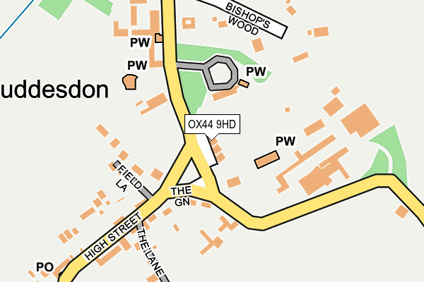 OX44 9HD map - OS OpenMap – Local (Ordnance Survey) OX44 9HD map - OS OpenMap – Local (Ordnance Survey)