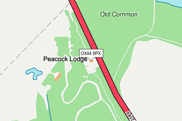 OX44 9PX map - OS OpenMap – Local (Ordnance Survey) OX44 9PX map - OS OpenMap – Local (Ordnance Survey)