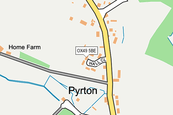 OX49 5BE map - OS OpenMap – Local (Ordnance Survey) OX49 5BE map - OS OpenMap – Local (Ordnance Survey)