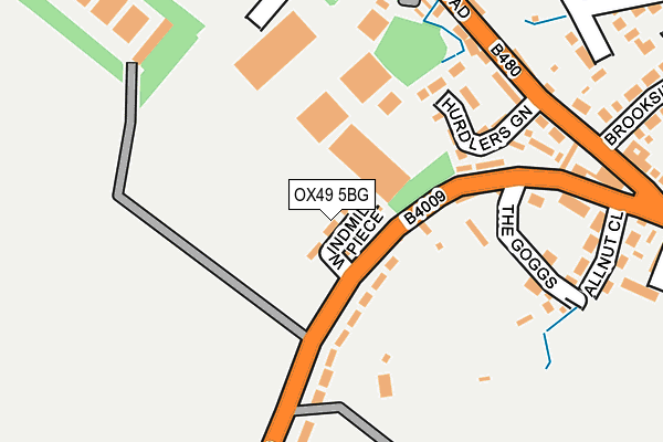 OX49 5BG map - OS OpenMap – Local (Ordnance Survey) OX49 5BG map - OS OpenMap – Local (Ordnance Survey)