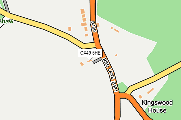 OX49 5HE map - OS OpenMap – Local (Ordnance Survey) OX49 5HE map - OS OpenMap – Local (Ordnance Survey)