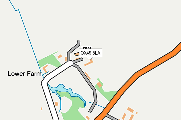 OX49 5LA map - OS OpenMap – Local (Ordnance Survey) OX49 5LA map - OS OpenMap – Local (Ordnance Survey)