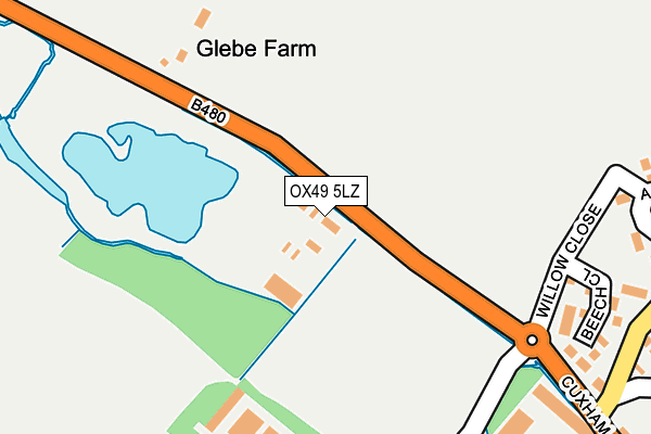OX49 5LZ map - OS OpenMap – Local (Ordnance Survey) OX49 5LZ map - OS OpenMap – Local (Ordnance Survey)