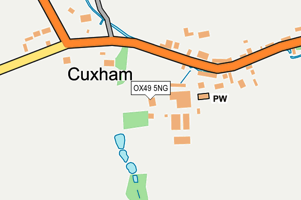 OX49 5NG map - OS OpenMap – Local (Ordnance Survey) OX49 5NG map - OS OpenMap – Local (Ordnance Survey)