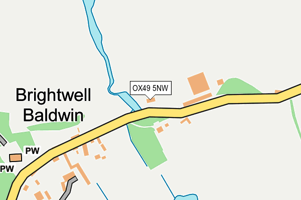 OX49 5NW map - OS OpenMap – Local (Ordnance Survey)