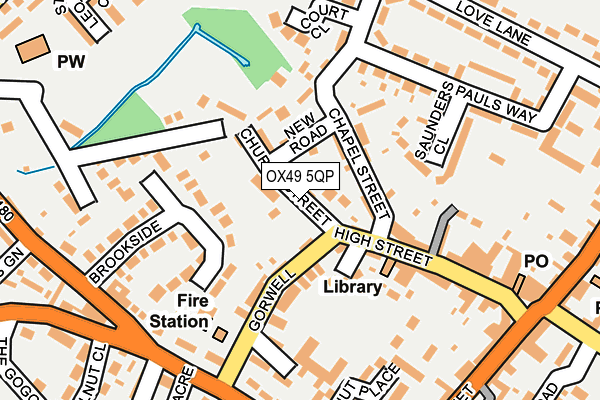 OX49 5QP map - OS OpenMap – Local (Ordnance Survey) OX49 5QP map - OS OpenMap – Local (Ordnance Survey)