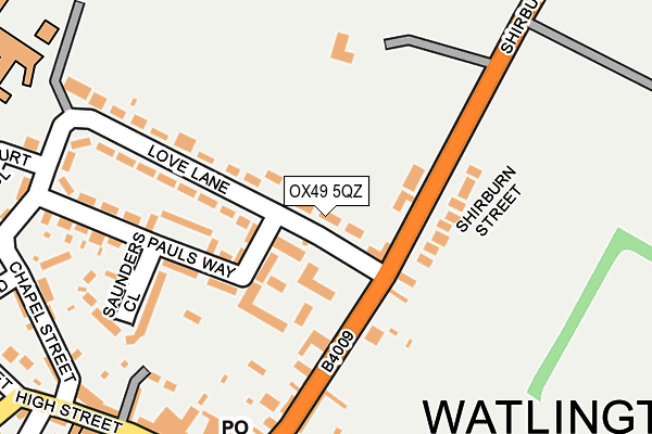 OX49 5QZ map - OS OpenMap – Local (Ordnance Survey) OX49 5QZ map - OS OpenMap – Local (Ordnance Survey)