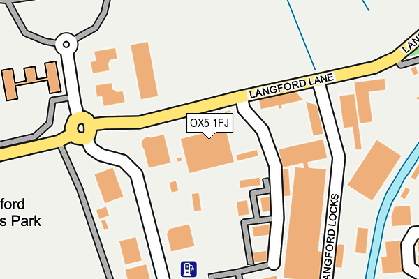 OX5 1FJ map - OS OpenMap – Local (Ordnance Survey) OX5 1FJ map - OS OpenMap – Local (Ordnance Survey)