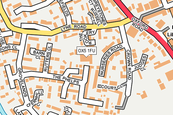 OX5 1FU map - OS OpenMap – Local (Ordnance Survey) OX5 1FU map - OS OpenMap – Local (Ordnance Survey)
