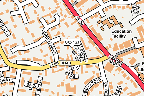 OX5 1GJ map - OS OpenMap – Local (Ordnance Survey) OX5 1GJ map - OS OpenMap – Local (Ordnance Survey)