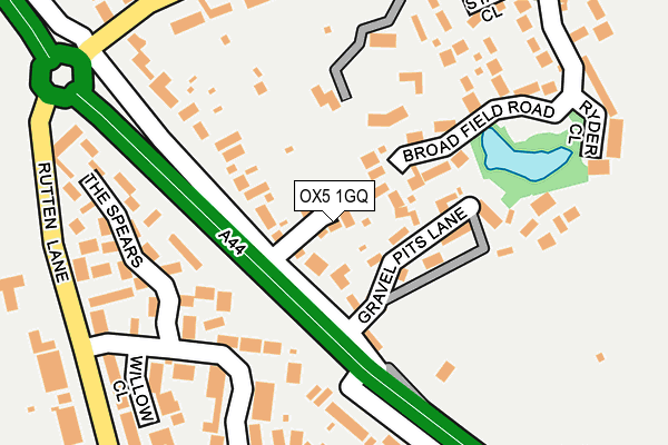 OX5 1GQ map - OS OpenMap – Local (Ordnance Survey) OX5 1GQ map - OS OpenMap – Local (Ordnance Survey)