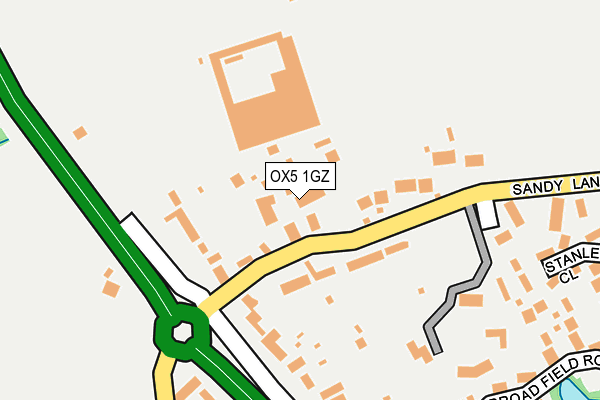 OX5 1GZ map - OS OpenMap – Local (Ordnance Survey) OX5 1GZ map - OS OpenMap – Local (Ordnance Survey)
