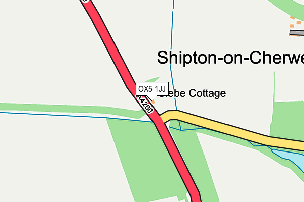 OX5 1JJ map - OS OpenMap – Local (Ordnance Survey) OX5 1JJ map - OS OpenMap – Local (Ordnance Survey)