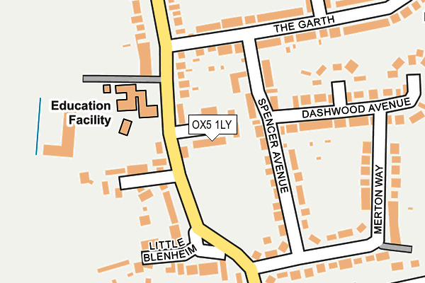 OX5 1LY map - OS OpenMap – Local (Ordnance Survey) OX5 1LY map - OS OpenMap – Local (Ordnance Survey)