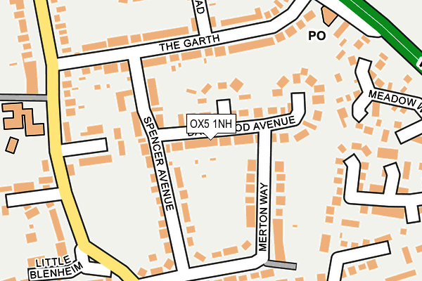 OX5 1NH map - OS OpenMap – Local (Ordnance Survey) OX5 1NH map - OS OpenMap – Local (Ordnance Survey)