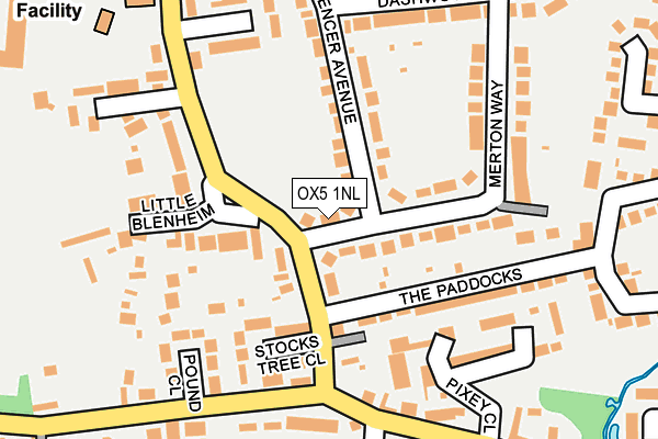 OX5 1NL map - OS OpenMap – Local (Ordnance Survey) OX5 1NL map - OS OpenMap – Local (Ordnance Survey)