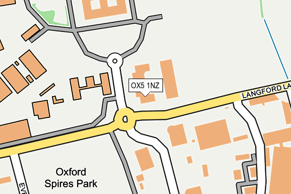 OX5 1NZ map - OS OpenMap – Local (Ordnance Survey) OX5 1NZ map - OS OpenMap – Local (Ordnance Survey)