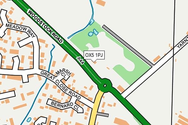 OX5 1PJ map - OS OpenMap – Local (Ordnance Survey) OX5 1PJ map - OS OpenMap – Local (Ordnance Survey)