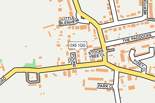 OX5 1QG map - OS OpenMap – Local (Ordnance Survey) OX5 1QG map - OS OpenMap – Local (Ordnance Survey)