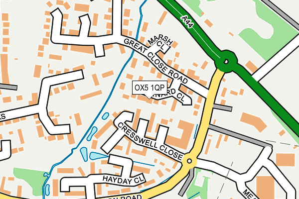 OX5 1QP map - OS OpenMap – Local (Ordnance Survey) OX5 1QP map - OS OpenMap – Local (Ordnance Survey)