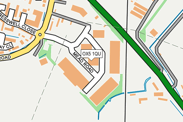 OX5 1QU map - OS OpenMap – Local (Ordnance Survey) OX5 1QU map - OS OpenMap – Local (Ordnance Survey)