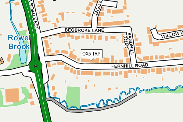 OX5 1RP map - OS OpenMap – Local (Ordnance Survey) OX5 1RP map - OS OpenMap – Local (Ordnance Survey)