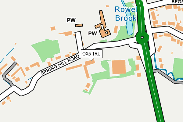 OX5 1RU map - OS OpenMap – Local (Ordnance Survey) OX5 1RU map - OS OpenMap – Local (Ordnance Survey)
