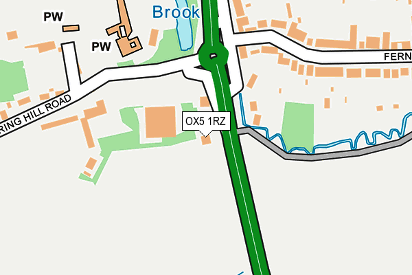 OX5 1RZ map - OS OpenMap – Local (Ordnance Survey) OX5 1RZ map - OS OpenMap – Local (Ordnance Survey)