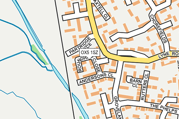 OX5 1SZ map - OS OpenMap – Local (Ordnance Survey) OX5 1SZ map - OS OpenMap – Local (Ordnance Survey)