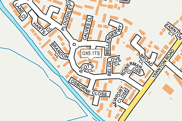 OX5 1TS map - OS OpenMap – Local (Ordnance Survey) OX5 1TS map - OS OpenMap – Local (Ordnance Survey)