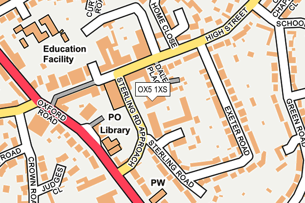 OX5 1XS map - OS OpenMap – Local (Ordnance Survey) OX5 1XS map - OS OpenMap – Local (Ordnance Survey)