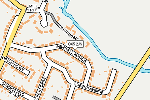 OX5 2JN map - OS OpenMap – Local (Ordnance Survey) OX5 2JN map - OS OpenMap – Local (Ordnance Survey)