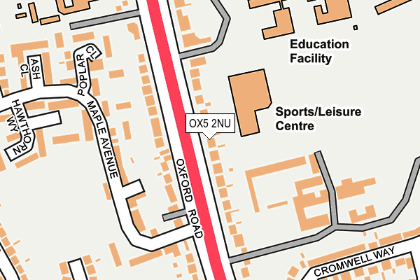 OX5 2NU map - OS OpenMap – Local (Ordnance Survey) OX5 2NU map - OS OpenMap – Local (Ordnance Survey)