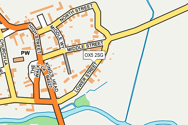 OX5 2SG map - OS OpenMap – Local (Ordnance Survey)