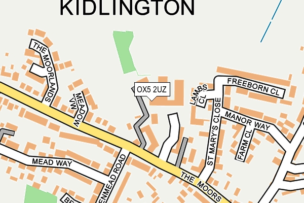 OX5 2UZ map - OS OpenMap – Local (Ordnance Survey) OX5 2UZ map - OS OpenMap – Local (Ordnance Survey)