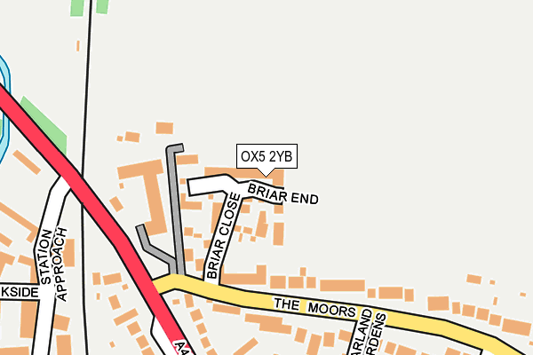 OX5 2YB map - OS OpenMap – Local (Ordnance Survey) OX5 2YB map - OS OpenMap – Local (Ordnance Survey)