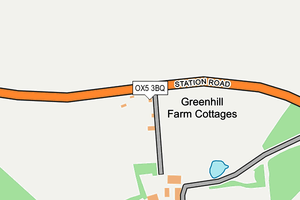OX5 3BQ map - OS OpenMap – Local (Ordnance Survey) OX5 3BQ map - OS OpenMap – Local (Ordnance Survey)
