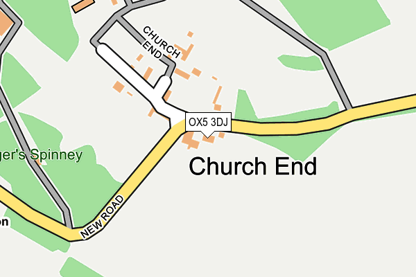 OX5 3DJ map - OS OpenMap – Local (Ordnance Survey) OX5 3DJ map - OS OpenMap – Local (Ordnance Survey)