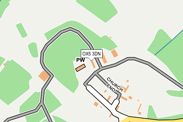 OX5 3DN map - OS OpenMap – Local (Ordnance Survey) OX5 3DN map - OS OpenMap – Local (Ordnance Survey)