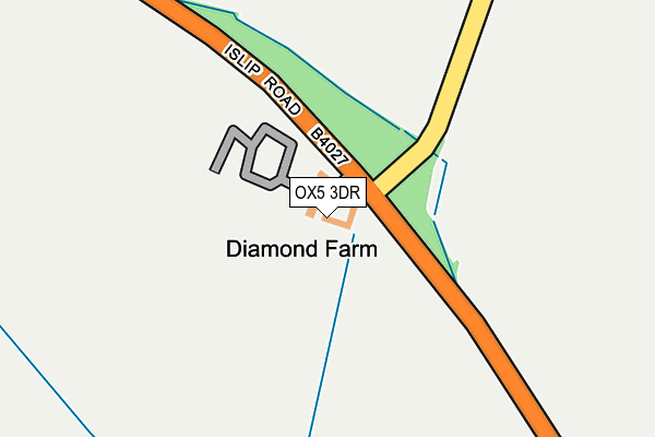 OX5 3DR map - OS OpenMap – Local (Ordnance Survey) OX5 3DR map - OS OpenMap – Local (Ordnance Survey)