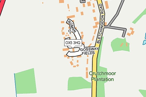 OX5 3HQ map - OS OpenMap – Local (Ordnance Survey) OX5 3HQ map - OS OpenMap – Local (Ordnance Survey)